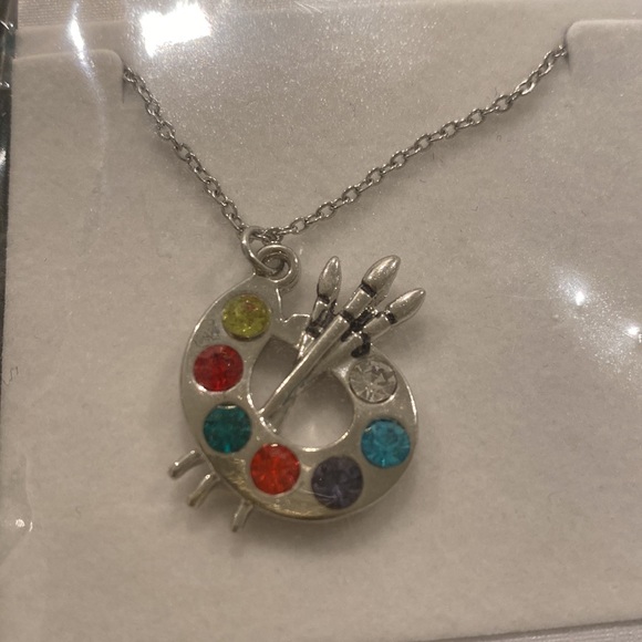 Paint palette necklace - Picture 2 of 3
